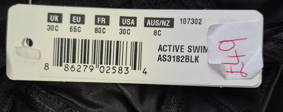 Freya Active Swimsuit Black/Pink 30C NWT