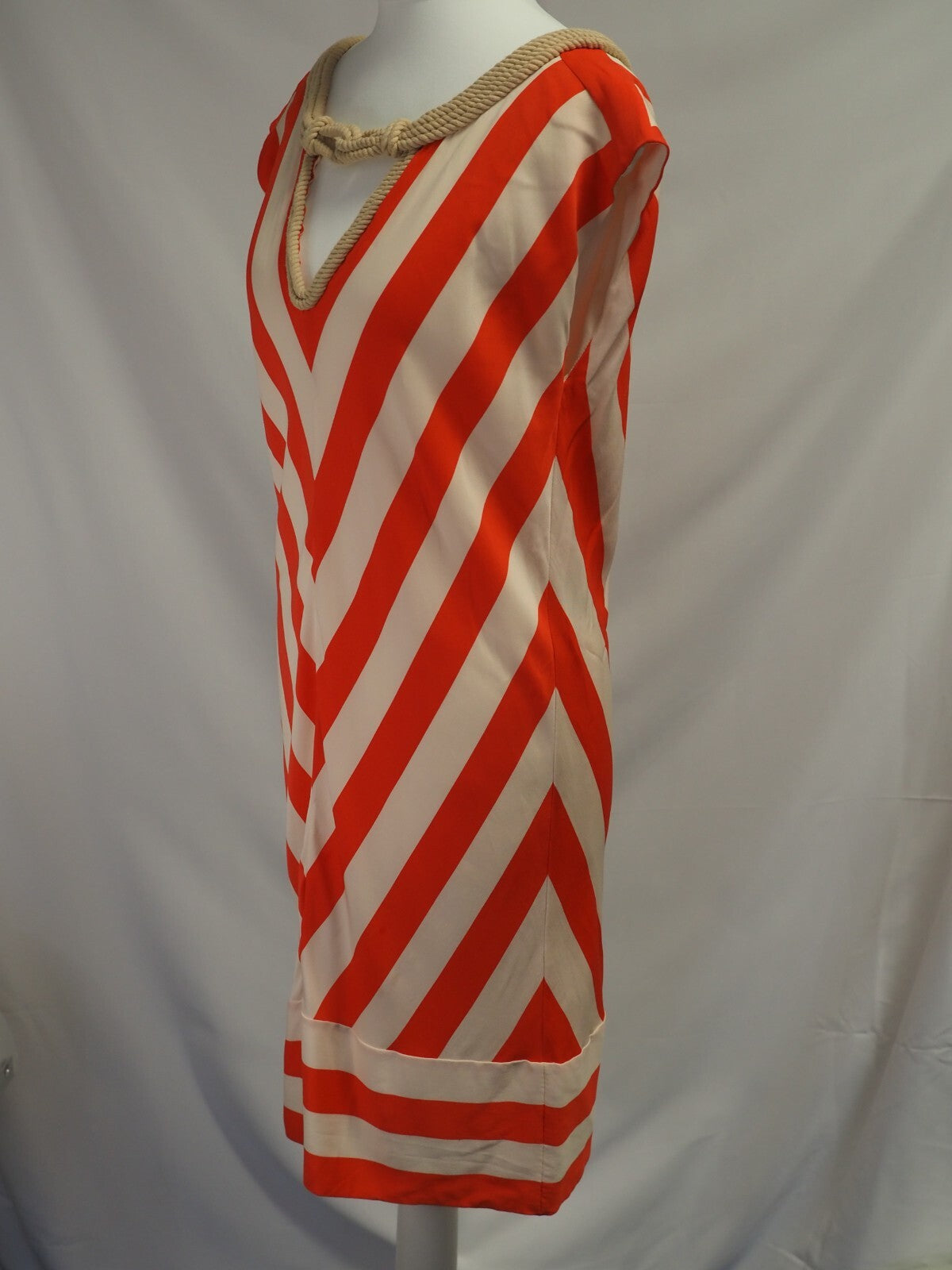 Diane Von Furstenberg Dress Red/Cream US size 4 Pre-Owned