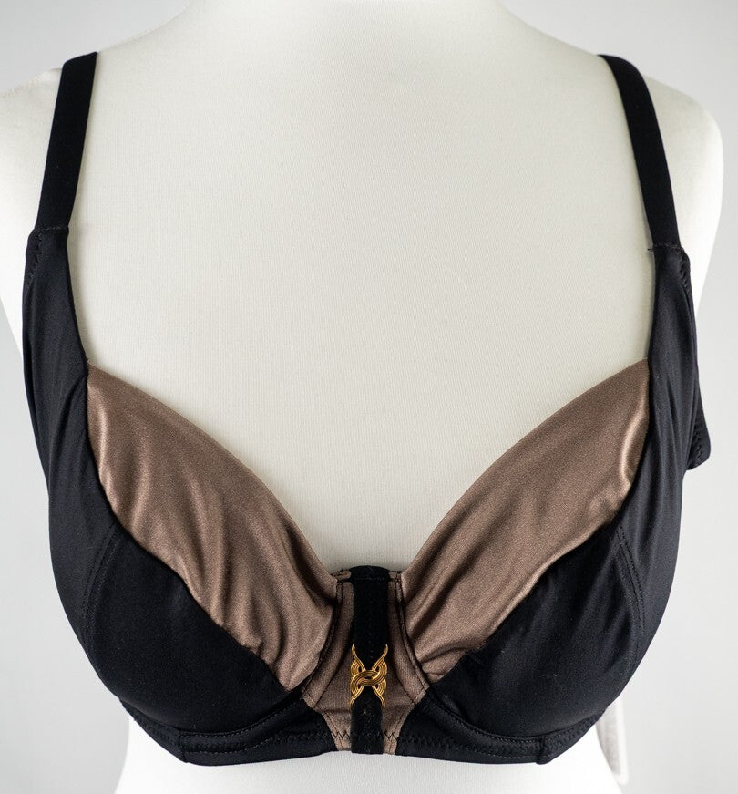 Fantasie Bikini Top Black/Bronze 32E NWT