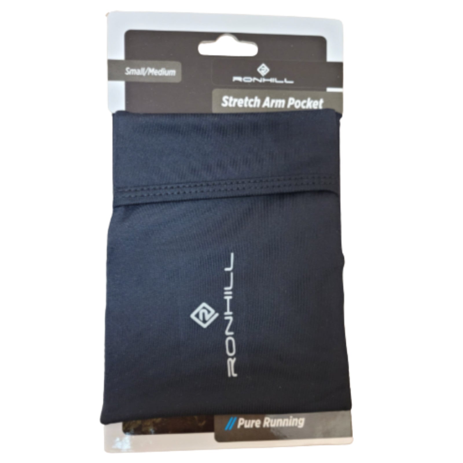 Ronhill M - L Stretch Arm Pocket Black BNWT