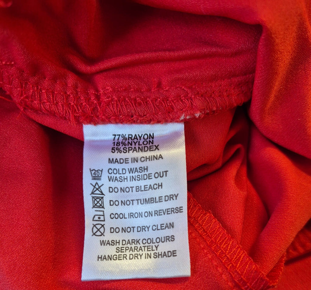 Swing Out Sister Womens Red Trousers Size 8 Pre-Owned