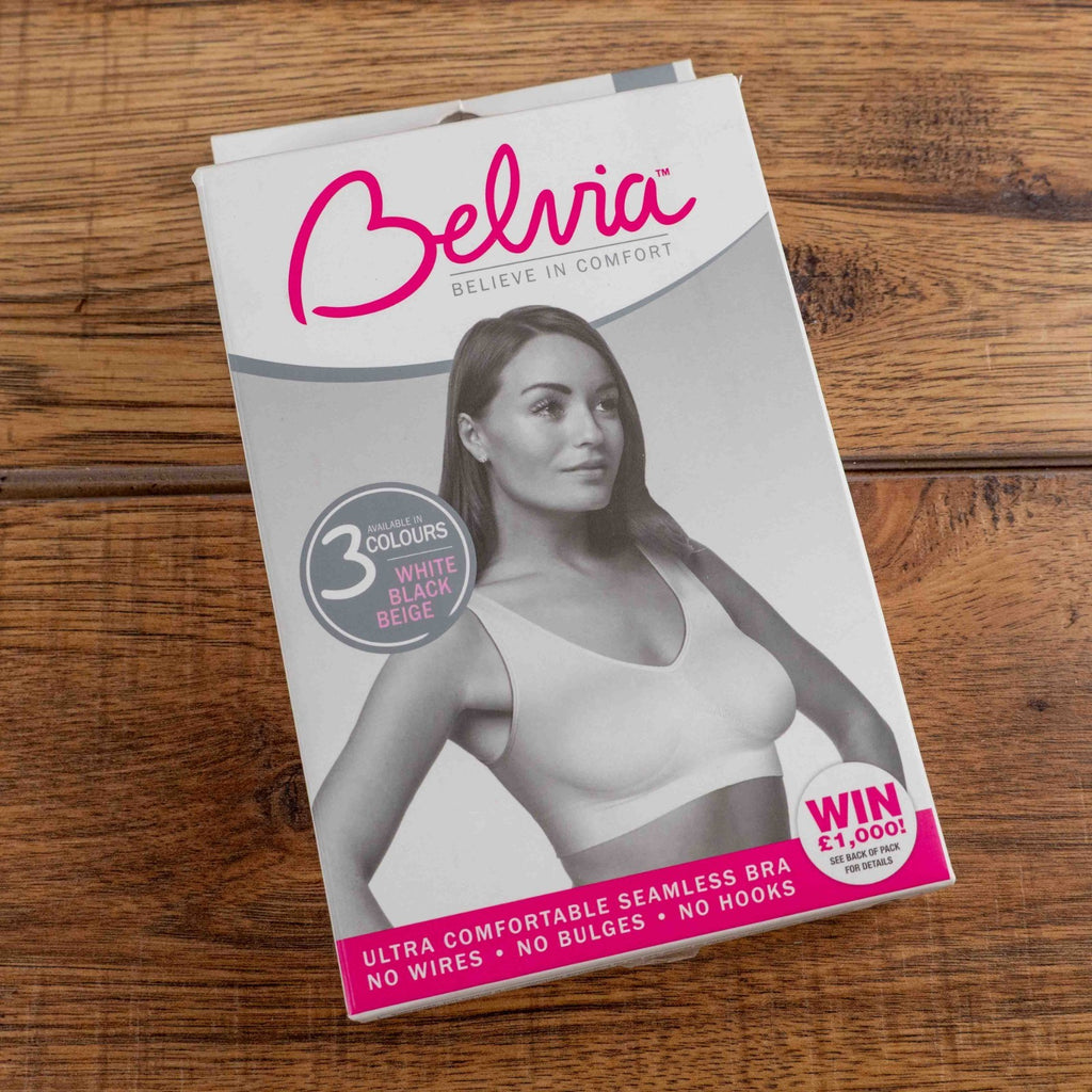 Belvia White Seamless XL Bra New With Packaging
