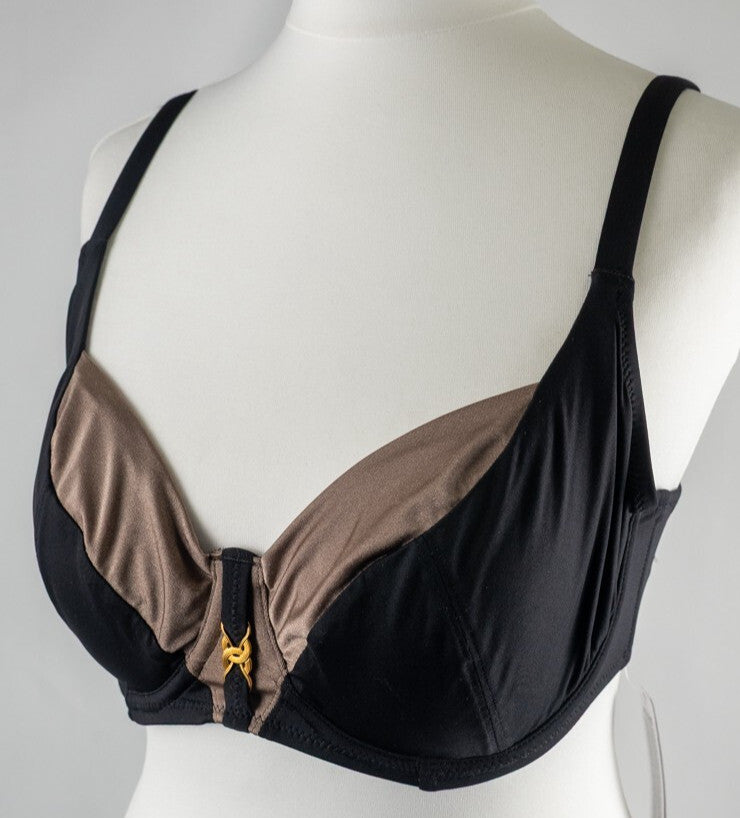 Fantasie Bikini Top Black/Bronze 32E NWT