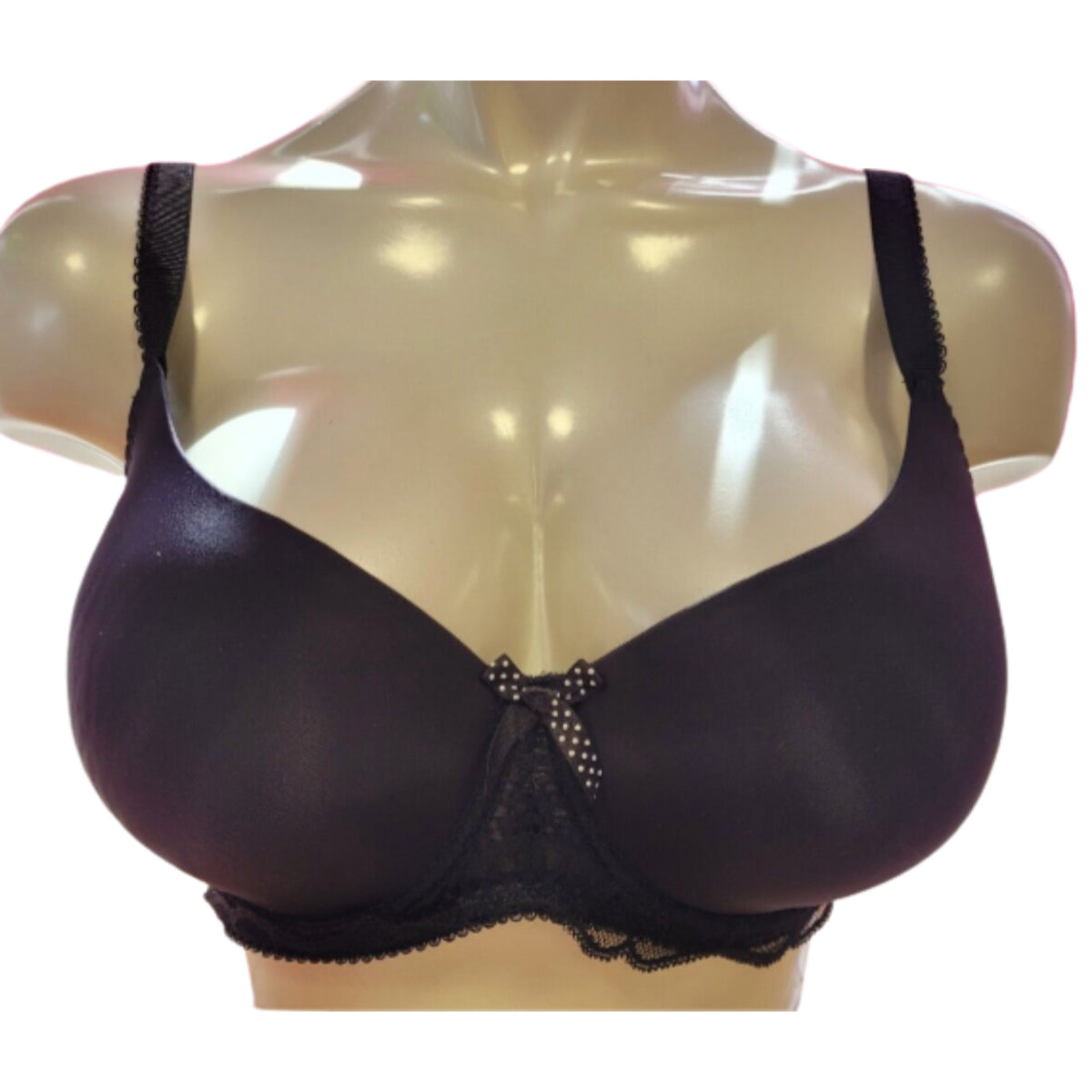 Lepel Lyla Black 32E Plunge Bra NWT