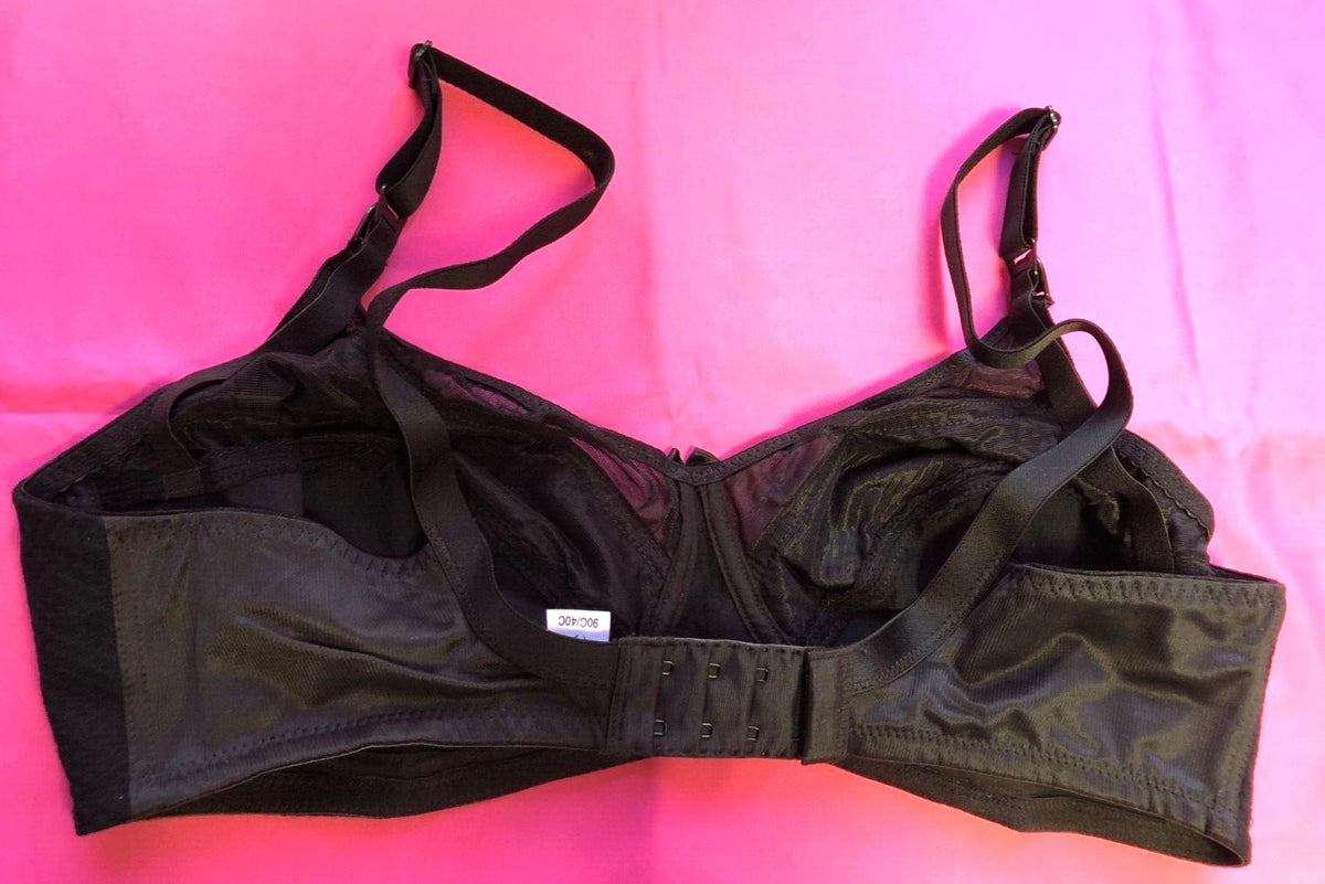 Royce Cherish Nursing Bra 40C Black Drop Cups Cherish 550 Cotton Rich New + Tags