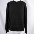 Unbranded black textured knit jumper with relaxed fit and no visible flaws.