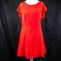 Divided by H&M red halterneck maxi dress with back zipper and flared skirt.
