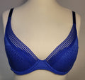 Passionata Bra 32B Blue Plunge Underwired Manhattan P48D90 New with Tags