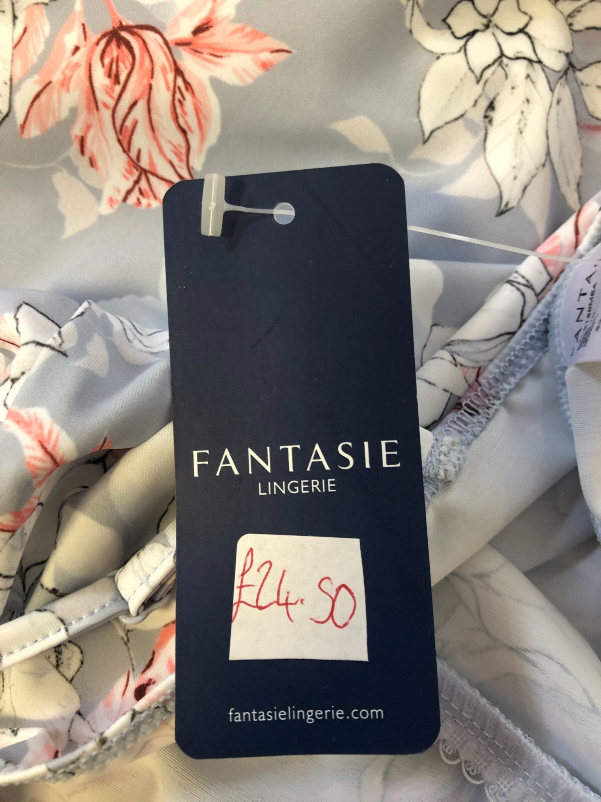 Fantasie Lingerie Camisole S Blue/White/Pink  Floral Non Wired Non Padded BNWT