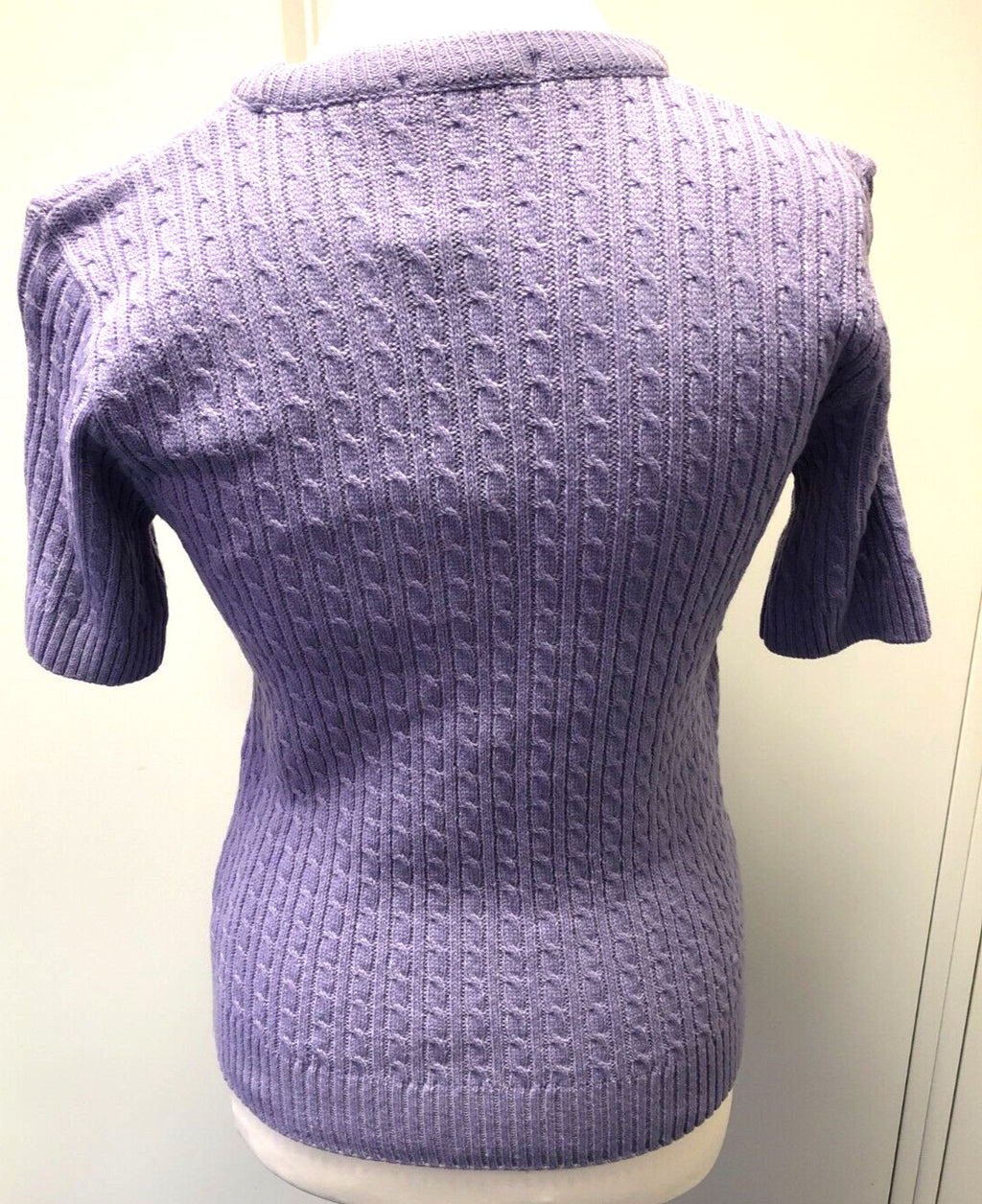 Womens Top XS Lilac Short Sleeve Jumper Round Neck by Envy I BNWT