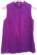 Oasis Top UK12 Purple Sleeveless Round Neck Pre-owned