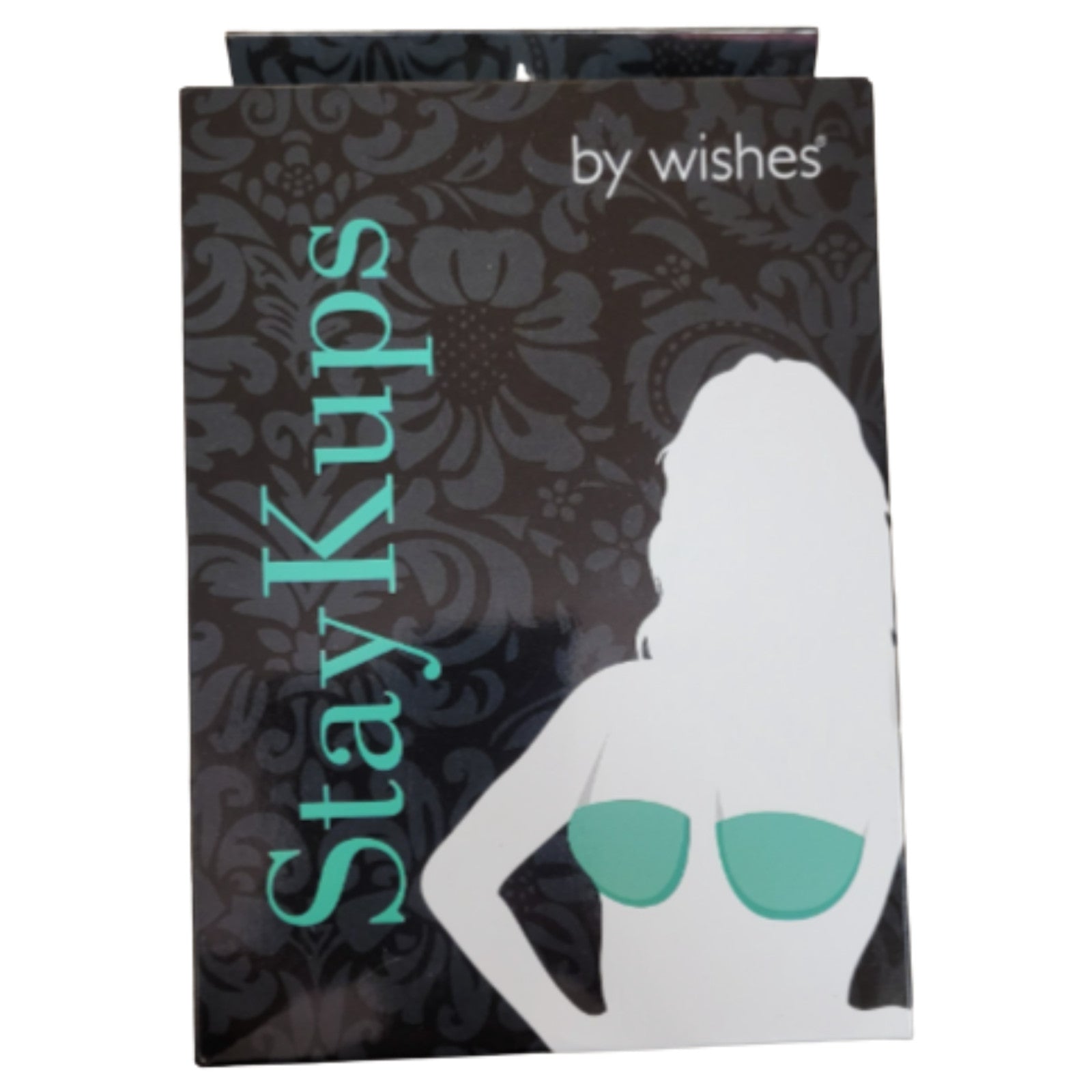 Self Adhesive D Cup Bra Stay Kups by WISHES Black Re-Usable New In Box