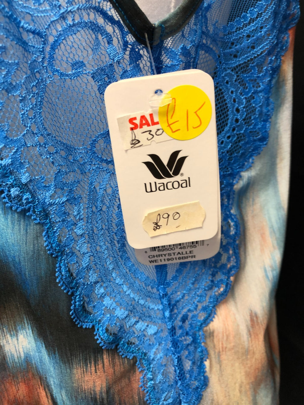 Wacoal Camisole Blue Floral Blur S Non Wired Non Padded BNWT