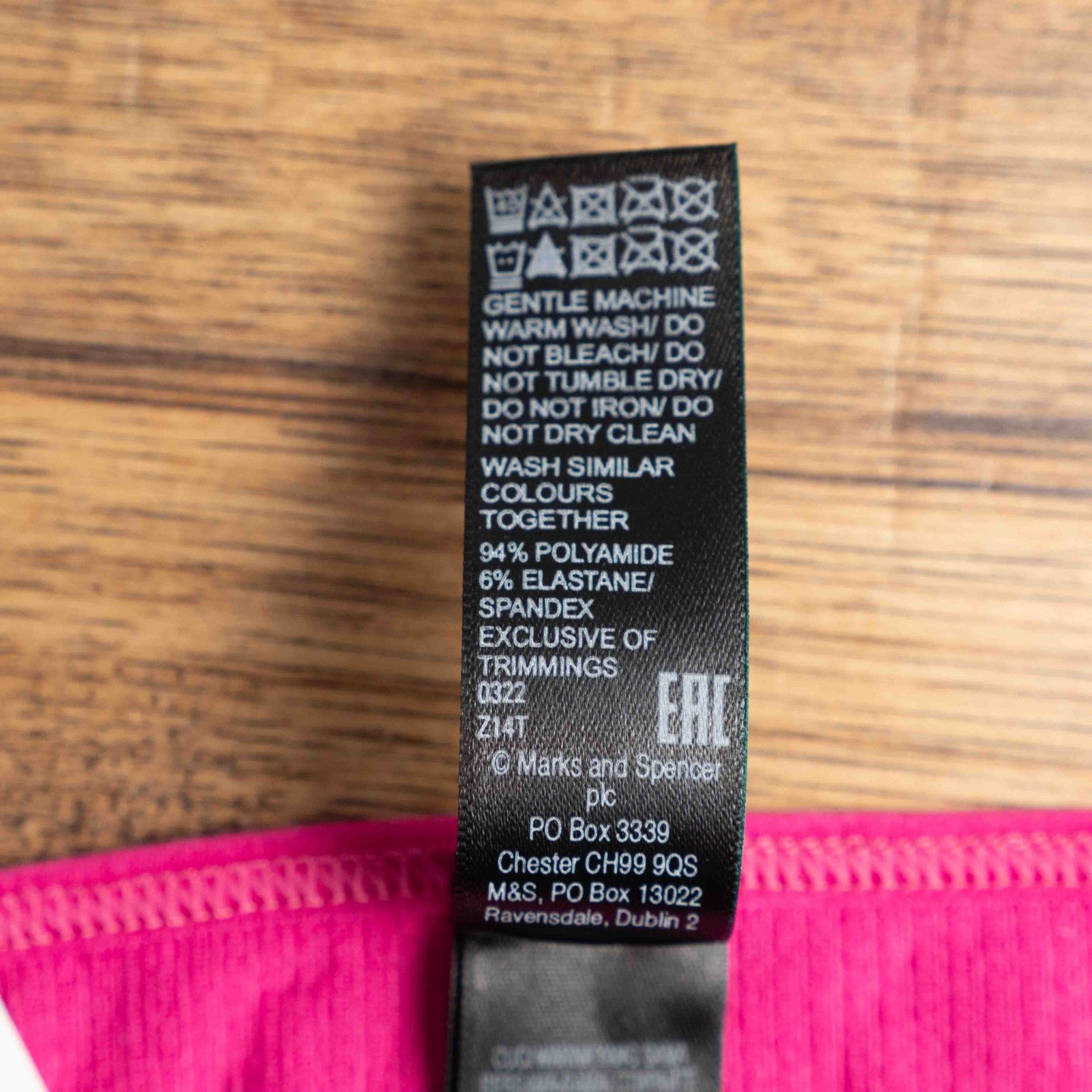 M&amp;S B by Boutique Pink Medium Bralette New With Tag RRP £10