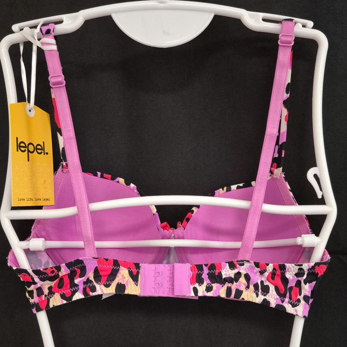 Lepel 'Lilly' Bra Animal Print 30B Underwired Balconette NWT