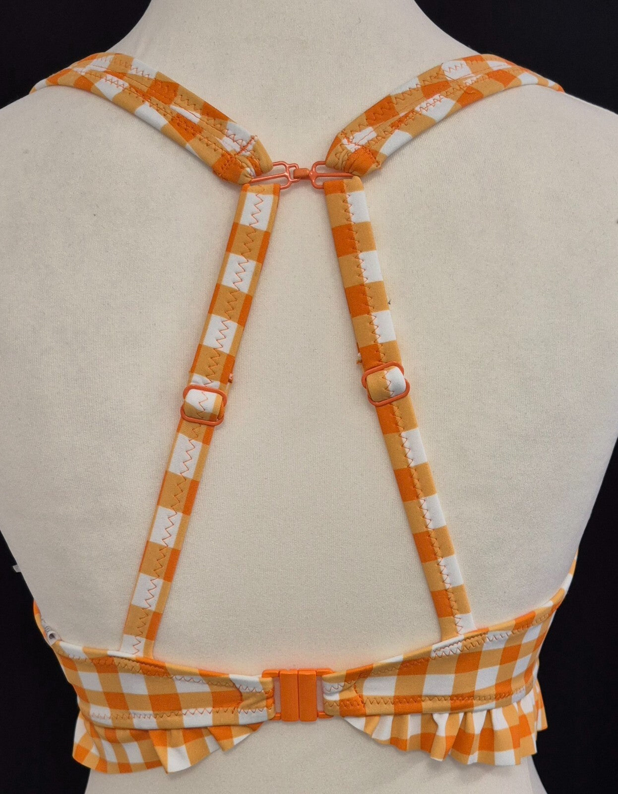 Freya Bikini Top Orange/White 30F NWT