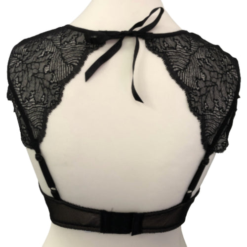 B.tempt'd Black Small Underwired Bralette with Back Tie NWT