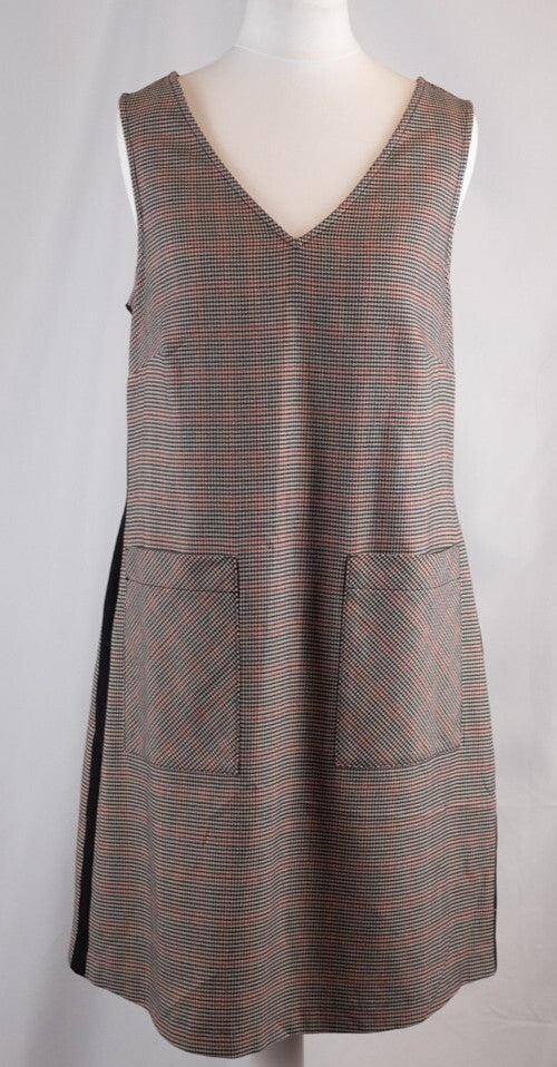 George At Asda Checkered Sleeveless Dress Size 10 Pre-Owned