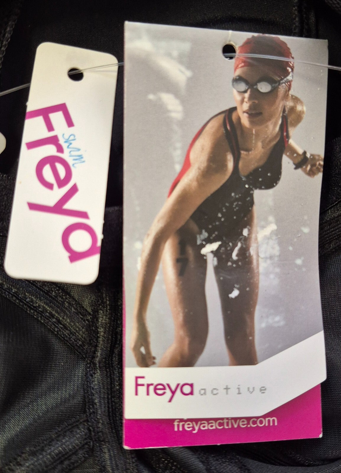 Freya Active Swimsuit Black/Pink 30C NWT