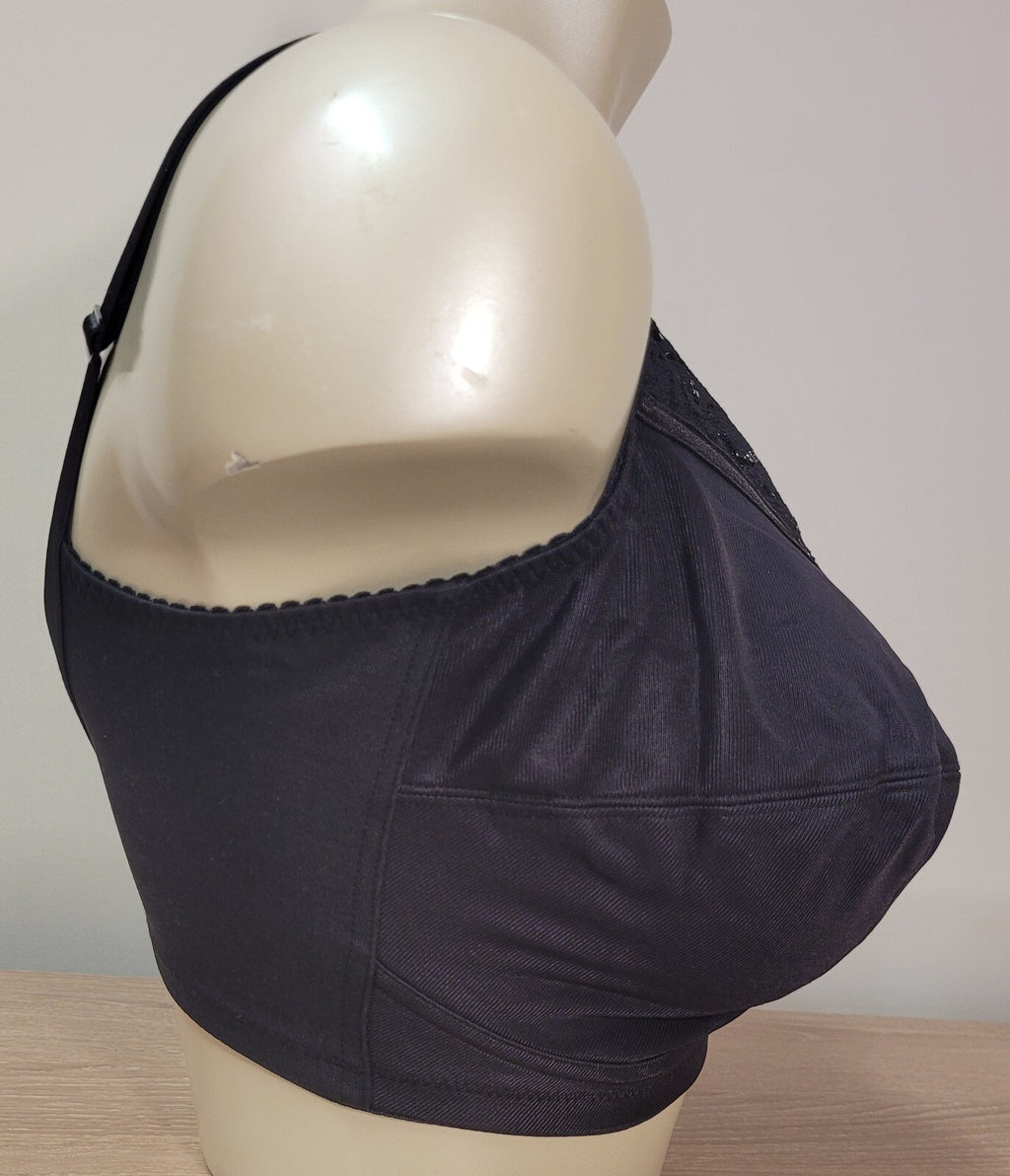 Royce Nursing Bra 34H Black Jasmine 469 Full Cup New with Tags