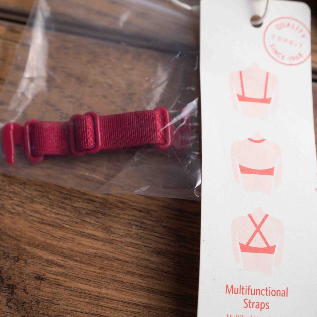 Esprit Red 36B Bra With Multifunctional Straps NWT
