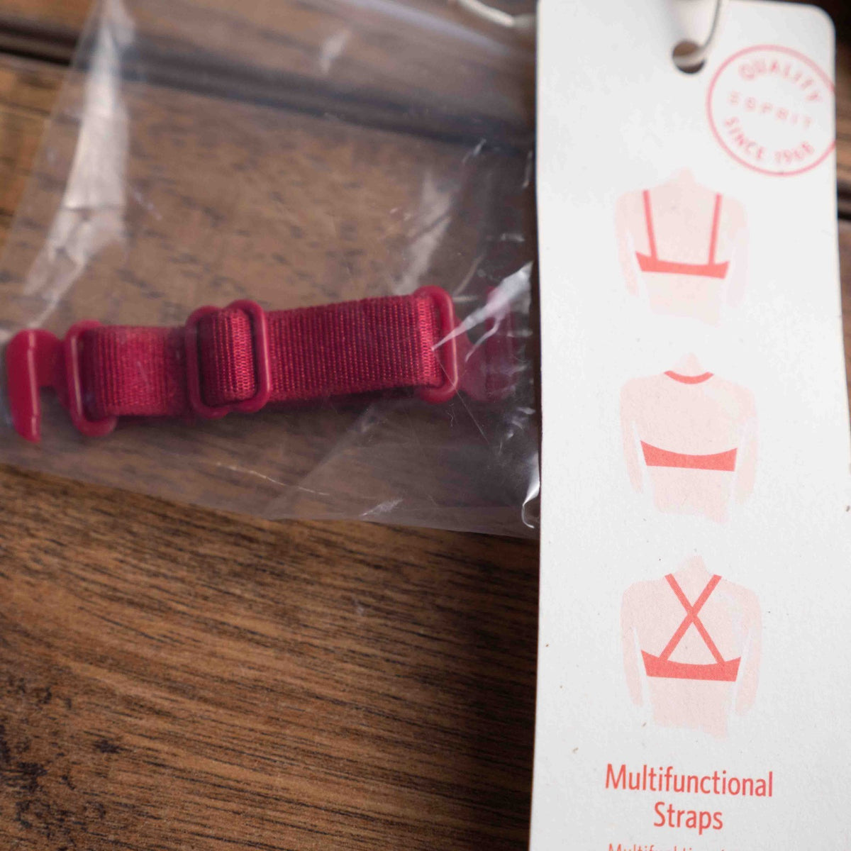 Esprit Red 36B Bra With Multifunctional Straps NWT