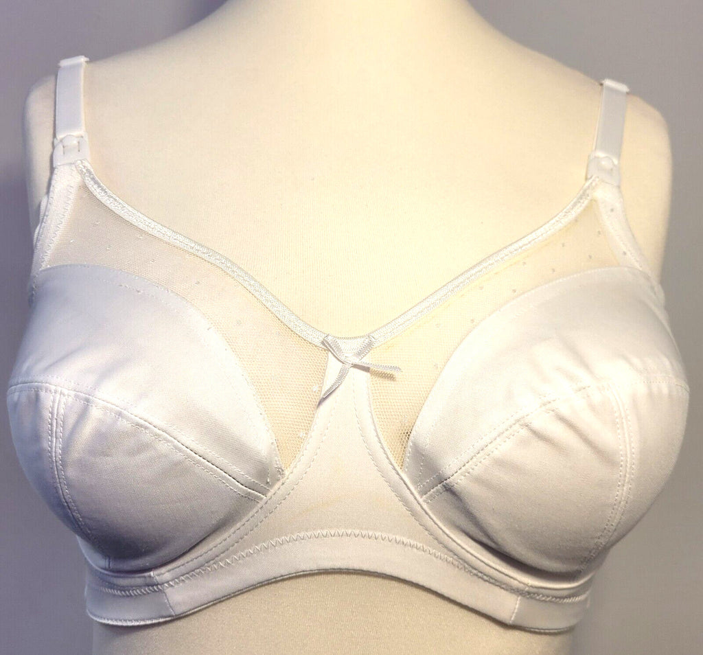 Royce Nursing Bra White 34B Drop Down Cups Lottie 980 New with Tags