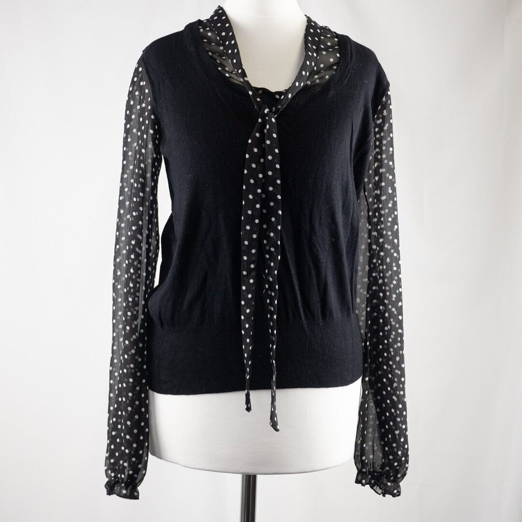 Papaya V-Neck Blouse with Jumper Attached Size 12