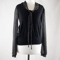 Papaya V-Neck Blouse with Jumper Attached Size 12
