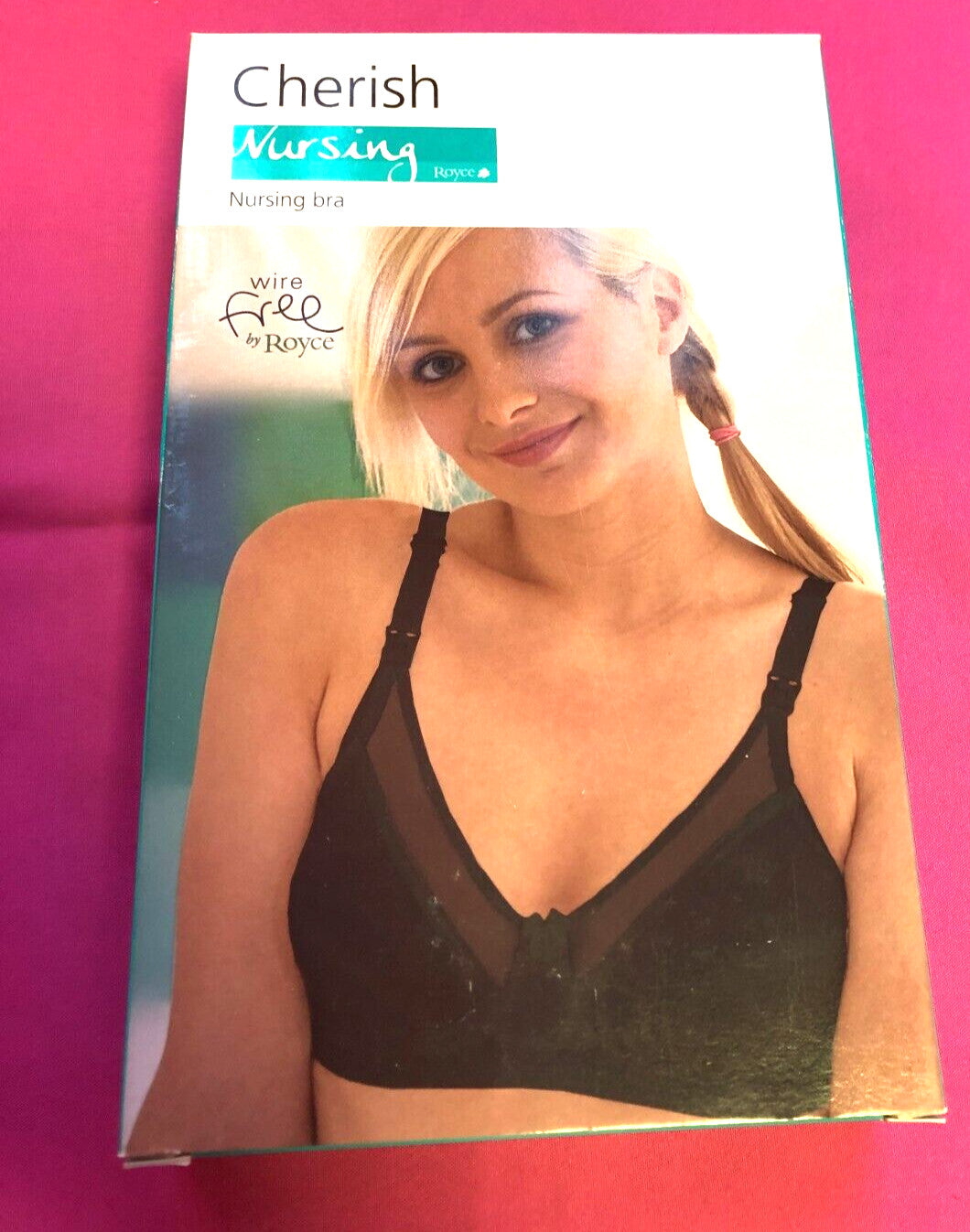 Royce Cherish Nursing Bra 40C Black Drop Cups Cherish 550 Cotton Rich New + Tags