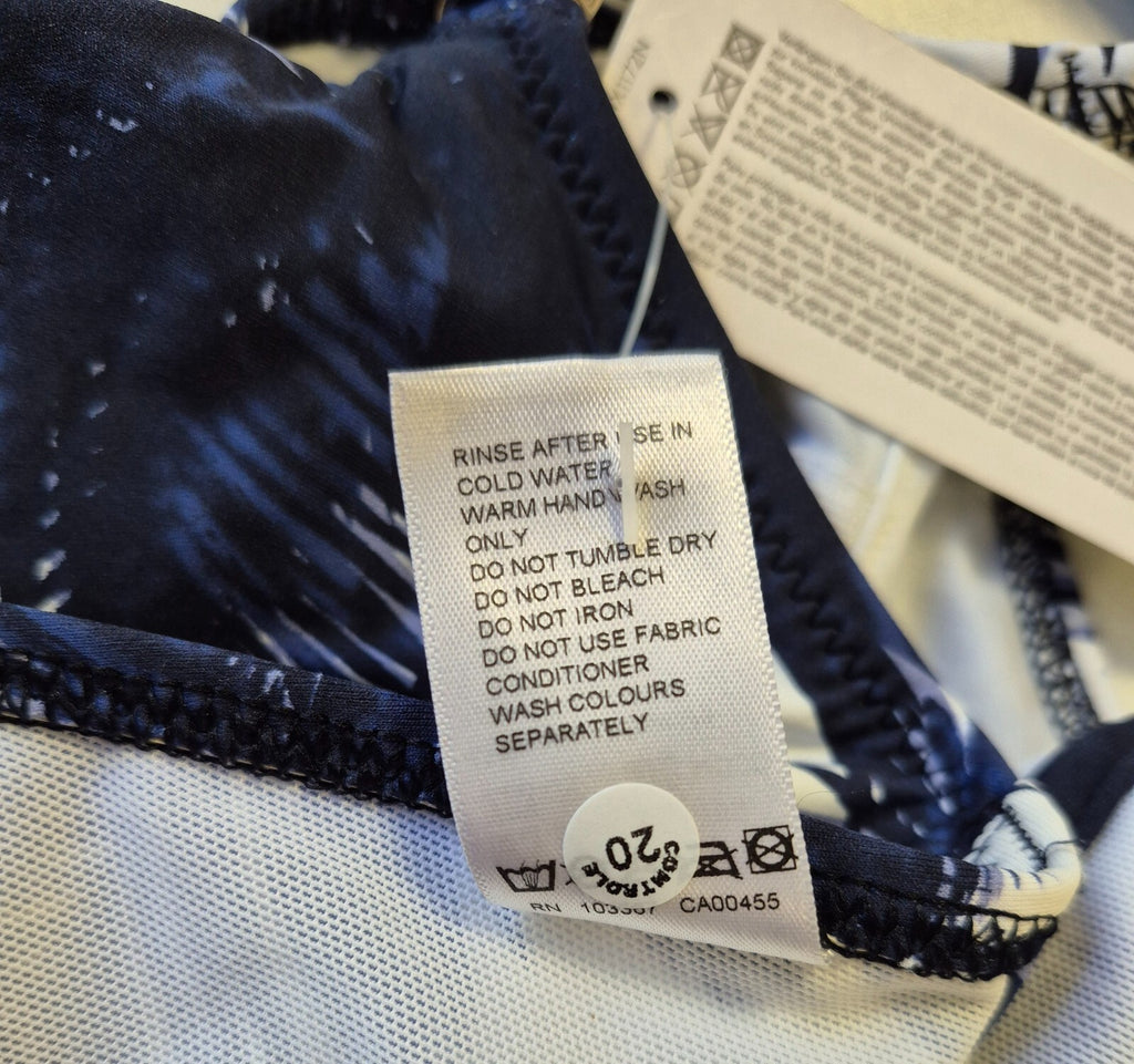 Fantasie 'Carmelita Avenue' Bikini Top Blue/White 32E NWT