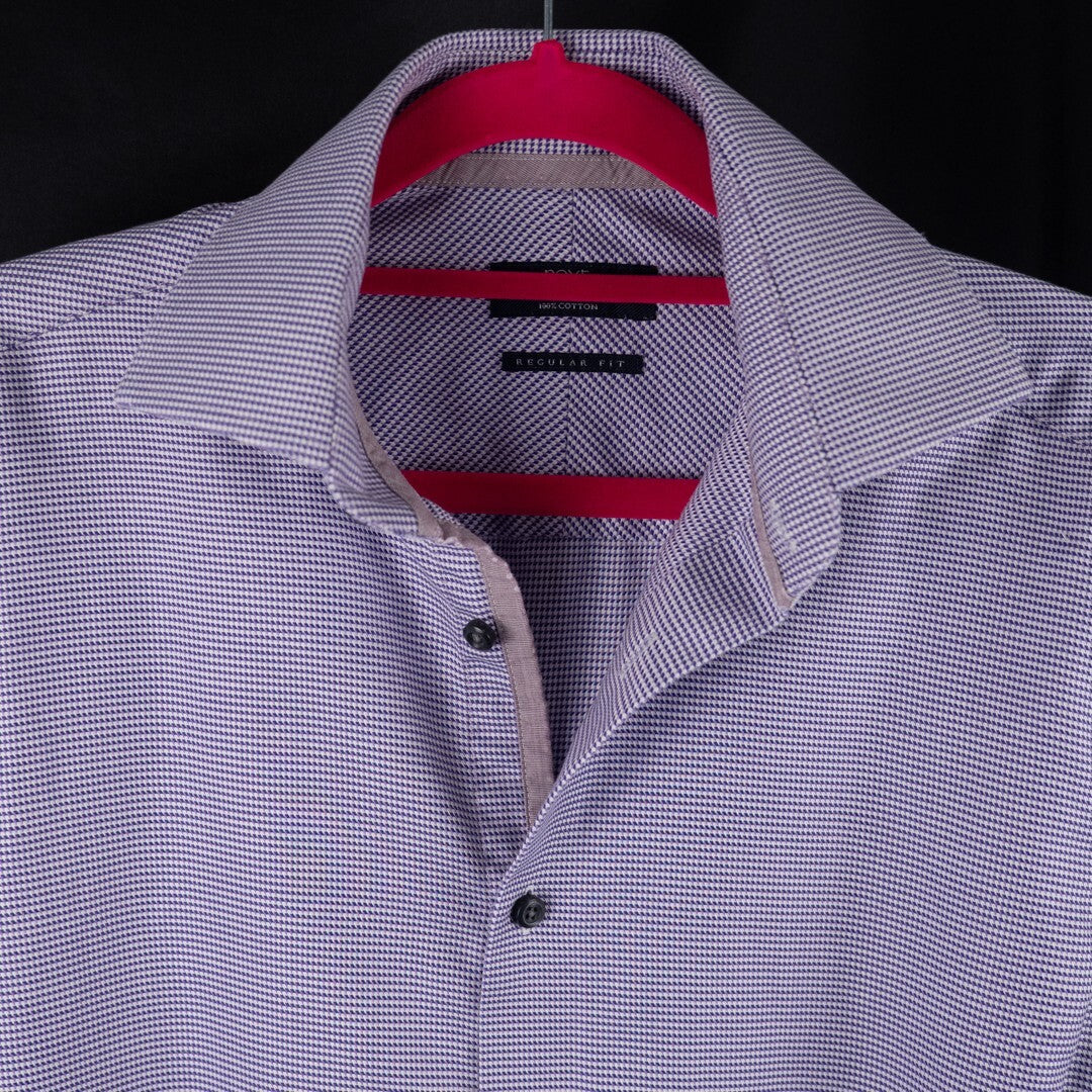 Next Signature Regular Fit Pink/Purple Checked 37cm Shirt Pre-Owned