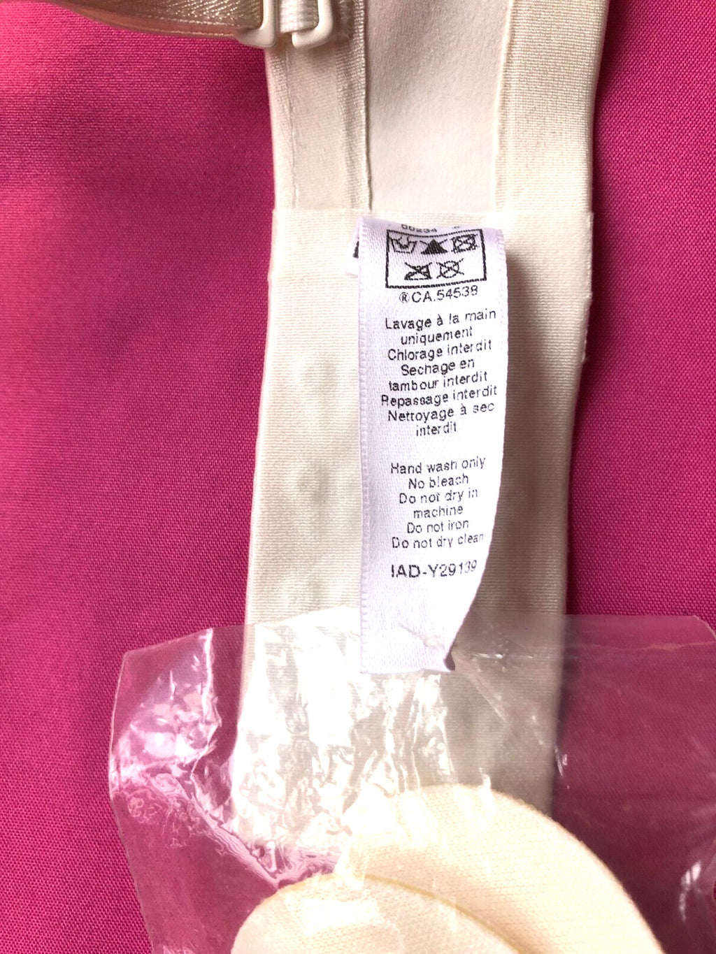 Maison Lejaby Half Cup Bra 32A Ivory with Inserts Underwired Padded 09314 BNWT