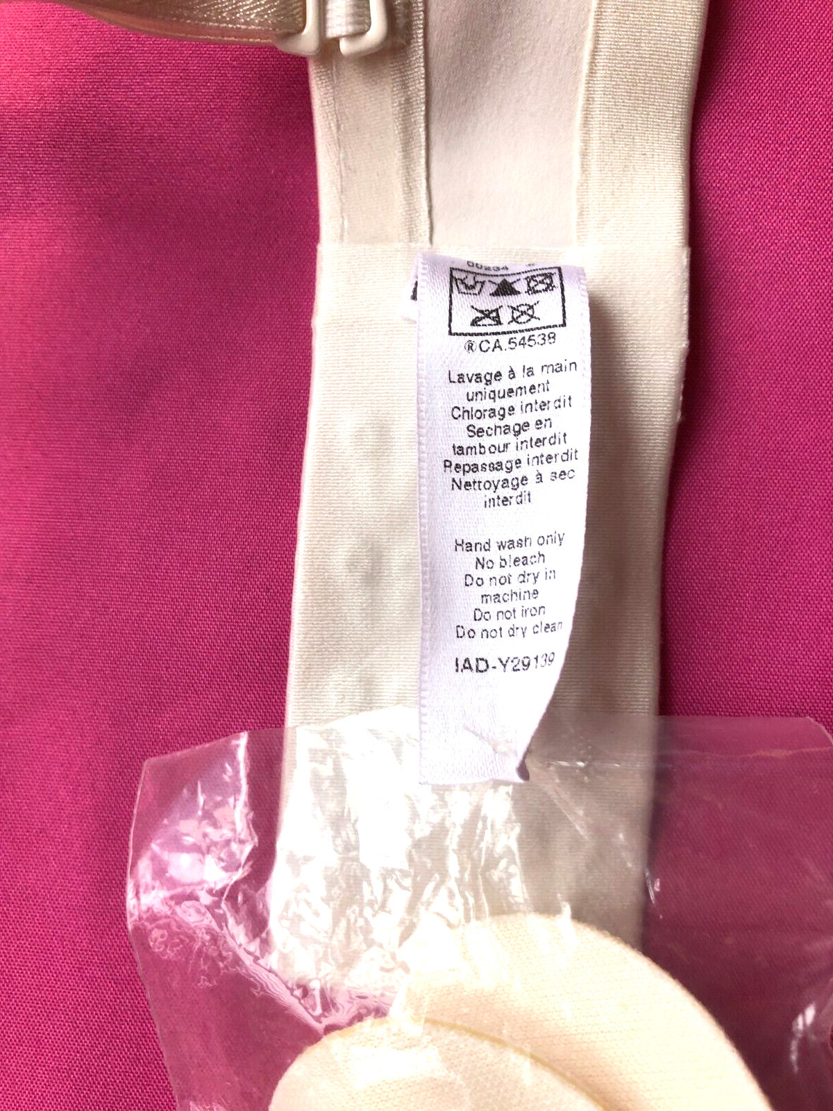 Maison Lejaby Half Cup Bra 32A Ivory with Inserts Underwired Padded 09314 BNWT