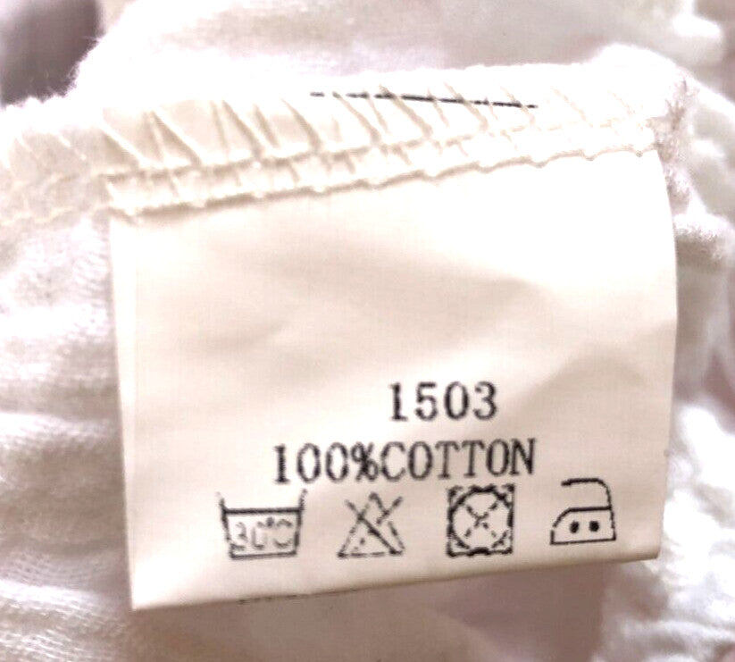 Romper Suit White 9-12 Months 100% Cotton Frilled Short Sleeved 100% Cotton BNWT