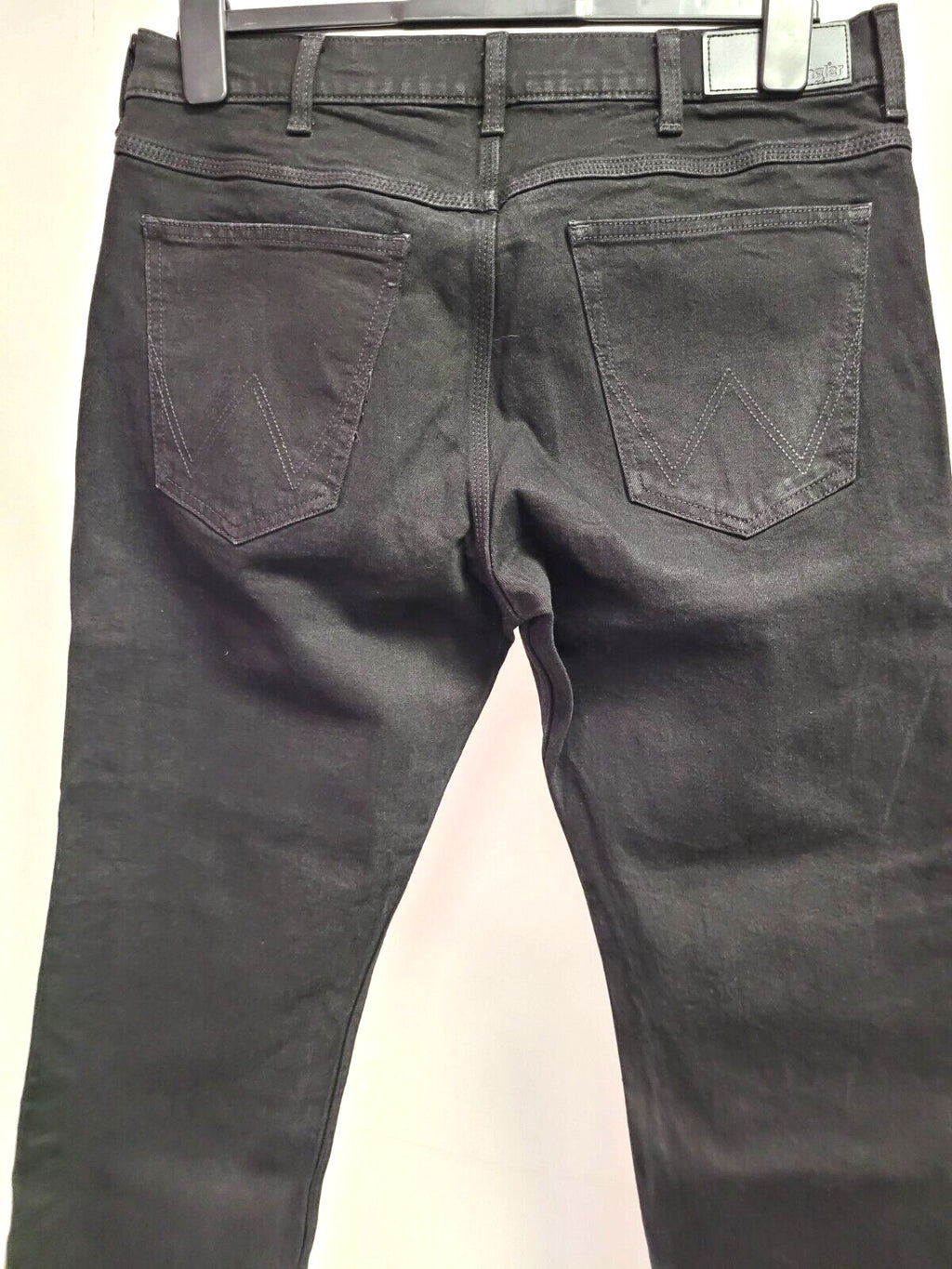 Wrangler Jeans W34"/L30R Black Straight Leg Zip/Button Fly Pre-Owned