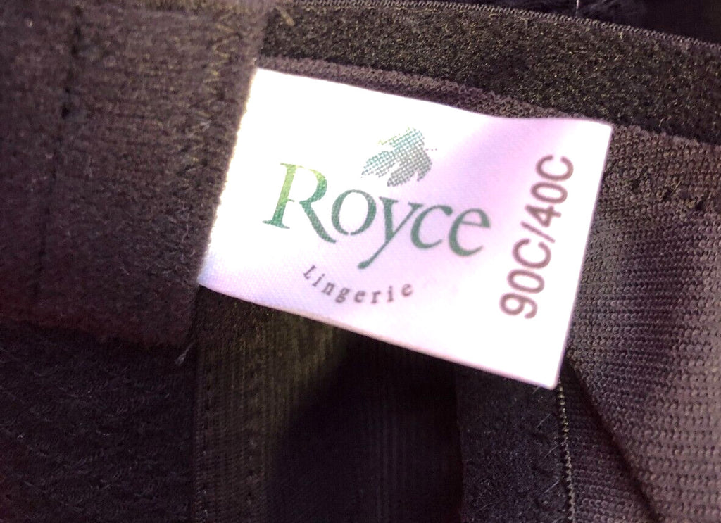 Royce Cherish Nursing Bra 40C Black Drop Cups Cherish 550 Cotton Rich New + Tags