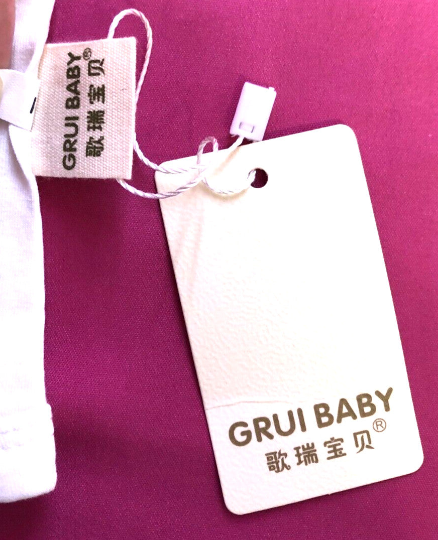 Baby Vest 3-6 Months White with Loved Printed on Front Cotton Rich New with Tags