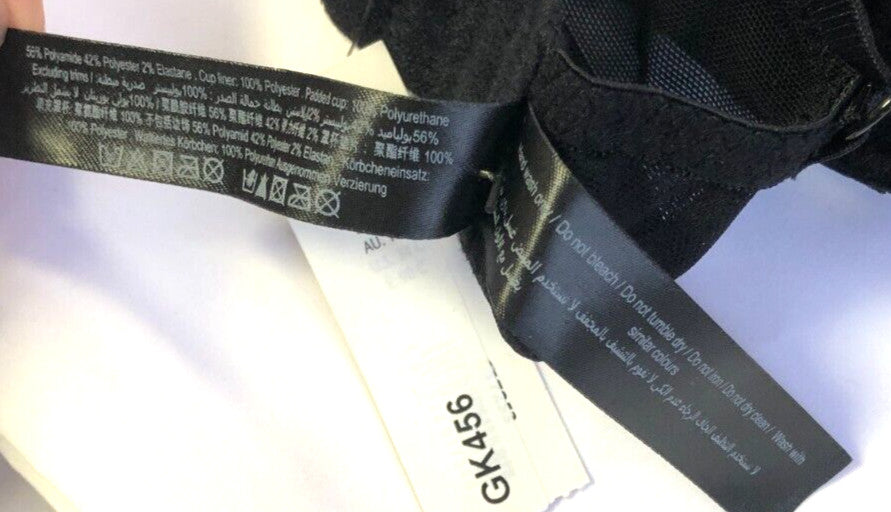 Bra 34C Burgundy/Black Padded Plunge Kylee GK456 by Ann Summers New with Tags
