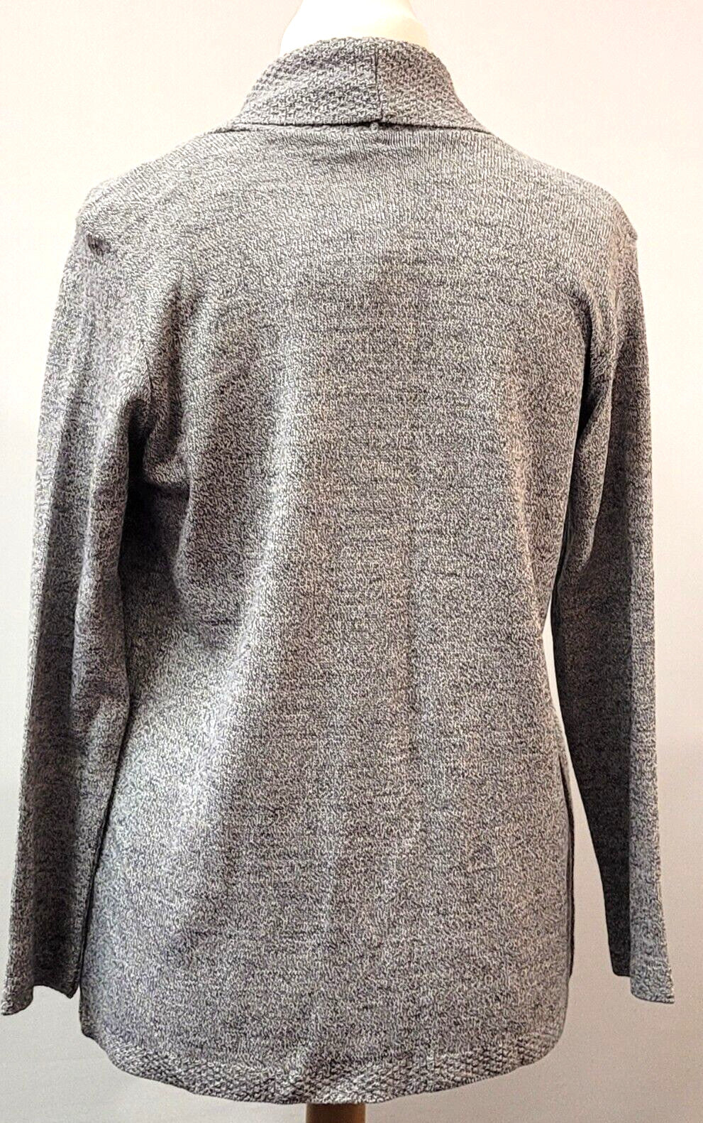 Womens Cardigan UK M/L Grey by Monique Open Front Pockets New with Tags