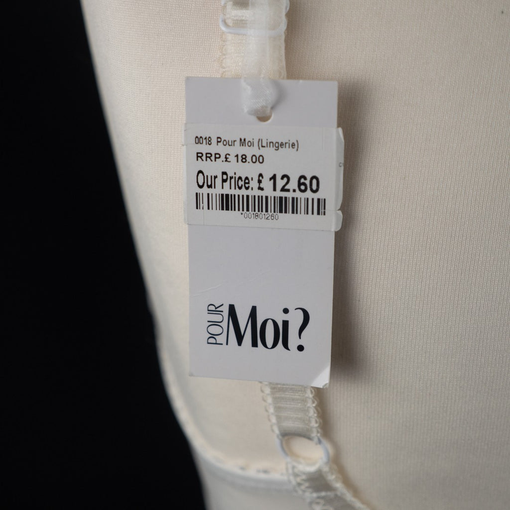 Bra 32D White Eternal Padded PM3807 Balconette Underwired by Pour Moi BNWT