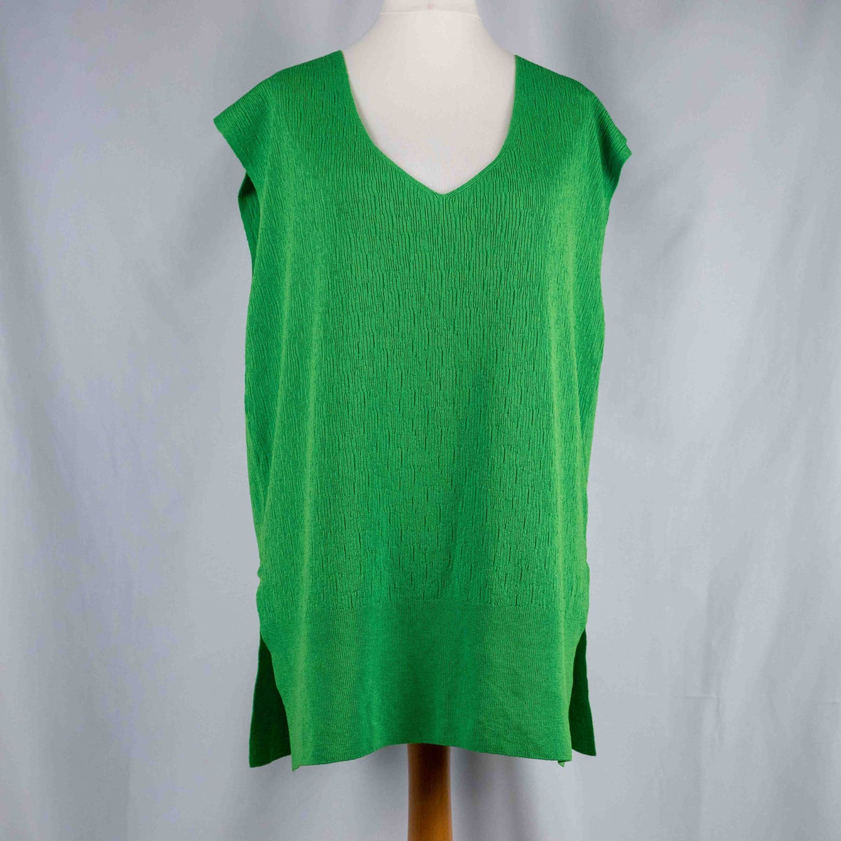 Zara Green Sleeveless Large Top New With Tag RRP £19.99