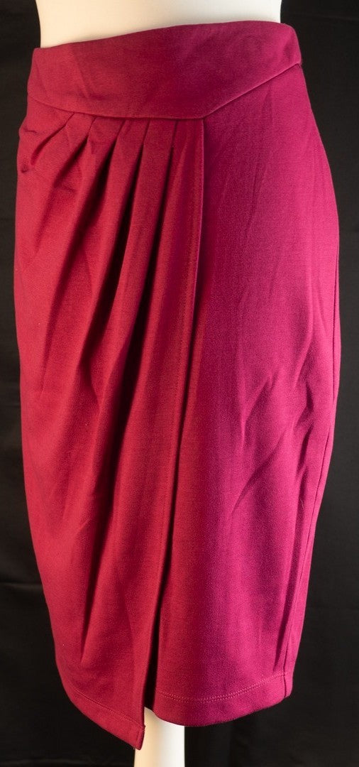 Next pink mini skirt with back zip closure and pleated front, new with tag.
