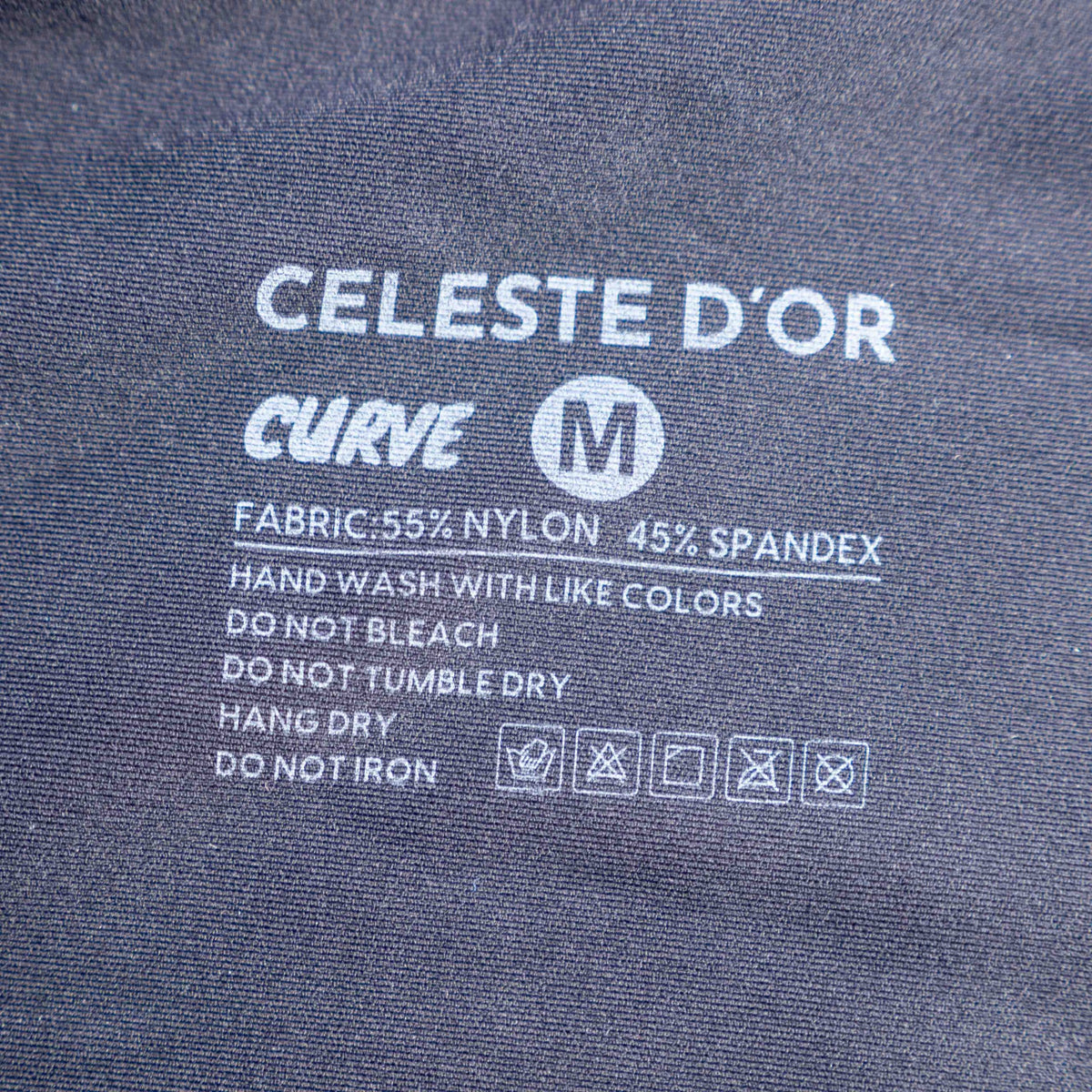 Celeste D'Or black padded curve bra with adjustable straps and removable pads.