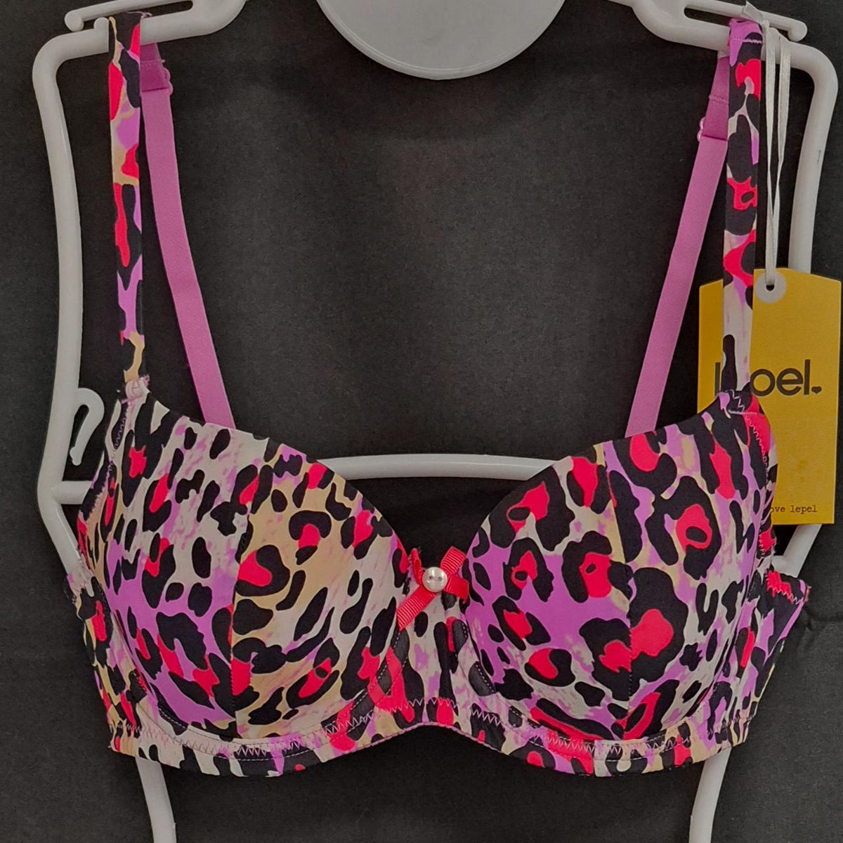 Lepel 'Lilly' Bra Animal Print 30B Underwired Balconette NWT