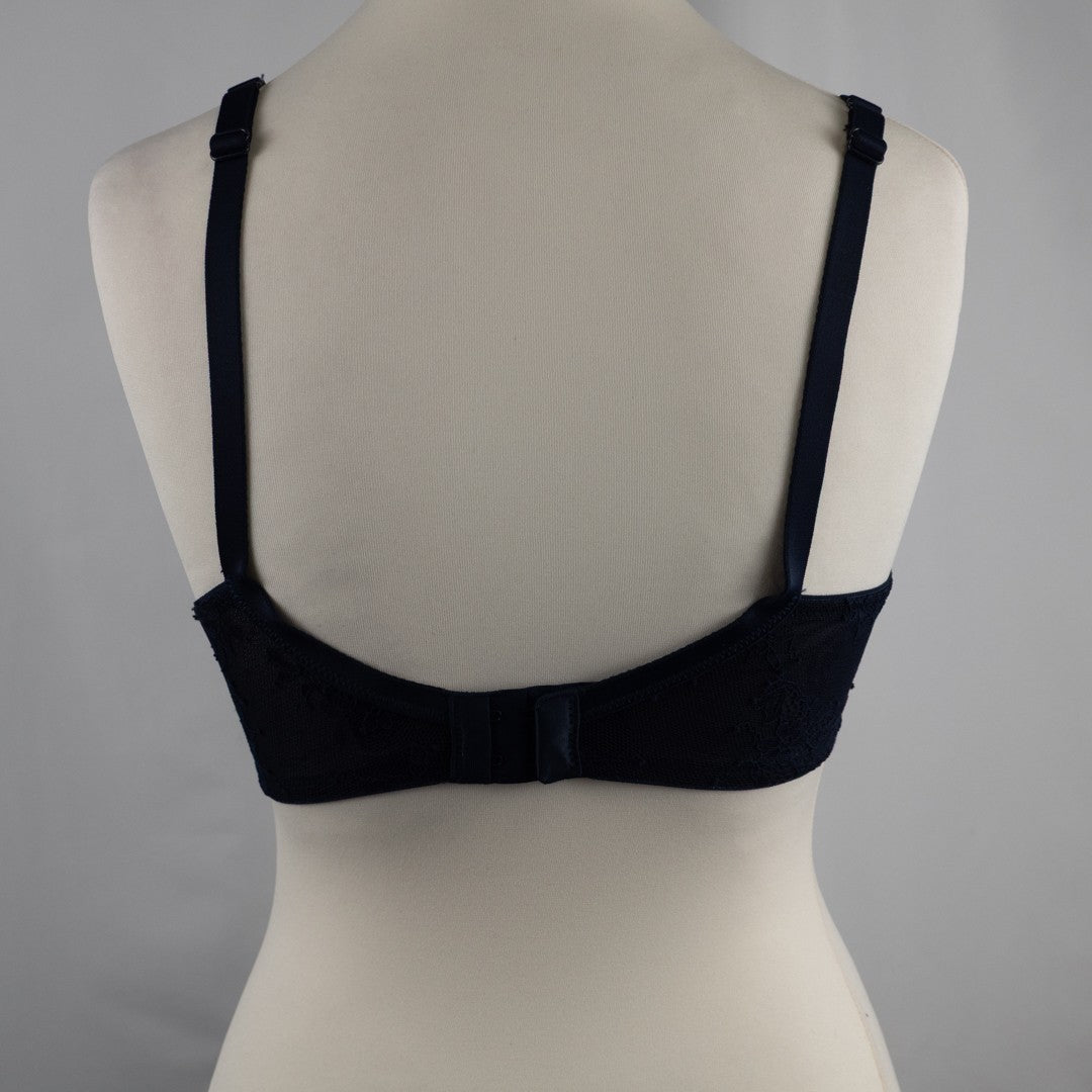 M&amp;S Maternity Nursing Bra 34C Navy Drop Down Cups Non-Wired New with Tags