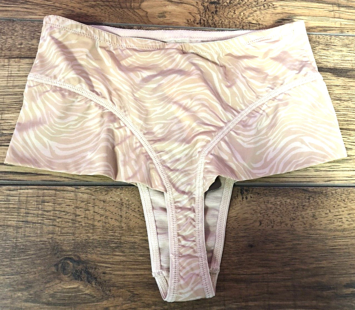 Lepel Multitasker Briefs UK8 Nude Tiger Print Brazilian No VPL 1272130 BNWT