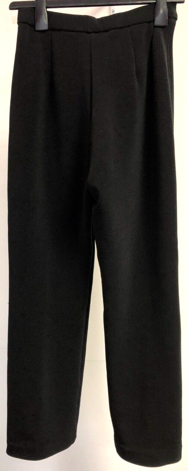 Chico's Design Womens Trousers UK4 Black Straight Leg Stretch  Pre-Owned