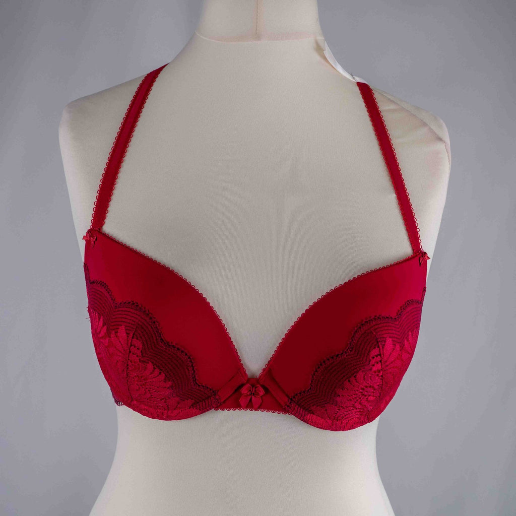 Esprit Red 36B Bra With Multifunctional Straps NWT