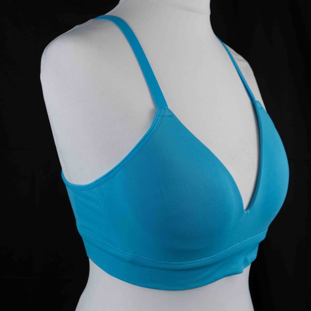 Organic Basics Blue Bra Size Small Padded Non Wired New In Packaging
